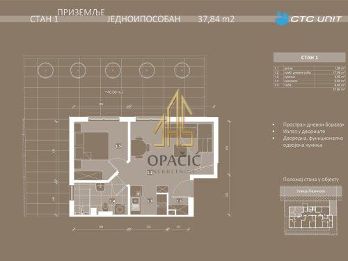 STAN 1.5, 37.84 m2 slika 1