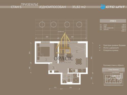 STAN 1.5, 35.82 m2 slika 1